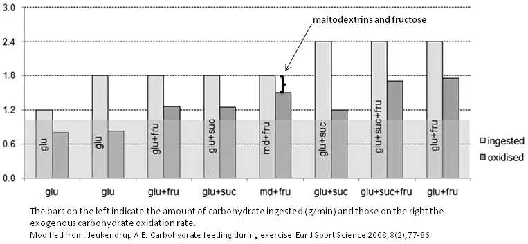 Maltodextrin and fructose: oxidation of ingested carbohydrates