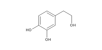 Hydroxytyrosol, a phenolic alcohol, and one of the polyphenols in olive oil